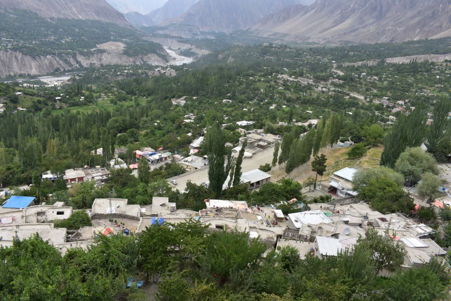 View of Hunza Valley from the Fort