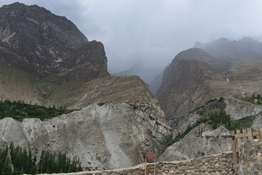 View of the Ultar Gorge from the Fort